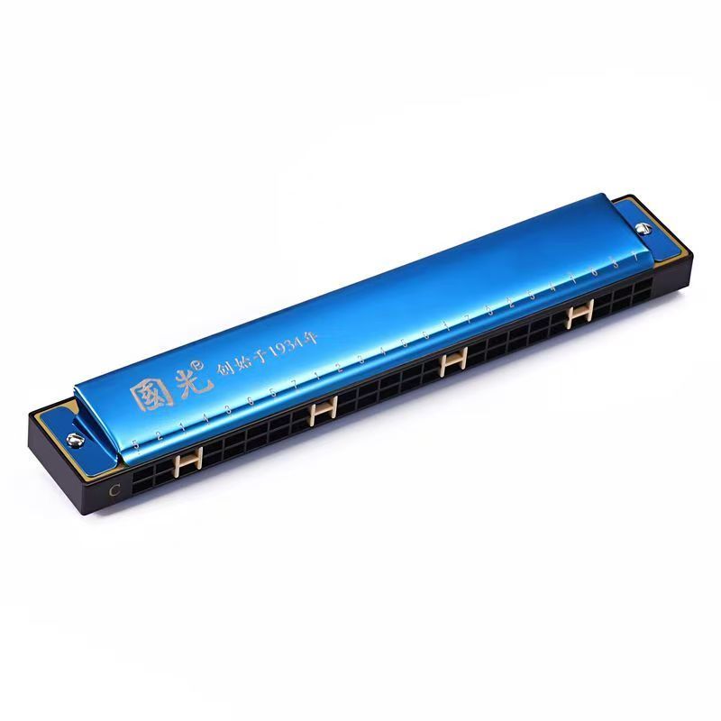 24-Hole C Key Double Tone Harmonica for Beginners - Premium Student & Kids Musical Instrument, Ideal for Classroom & Home Learning, Durable & Easy-Play Starter Wind Organ 24-Hole C Key Double Tone Har