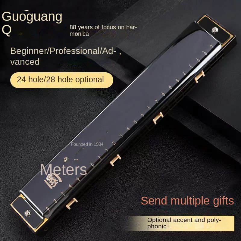 24-Hole C Key Double Tone Harmonica for Beginners - Premium Student & Kids Musical Instrument, Ideal for Classroom & Home Learning, Durable & Easy-Play Starter Wind Organ 24-Hole C Key Double Tone Har