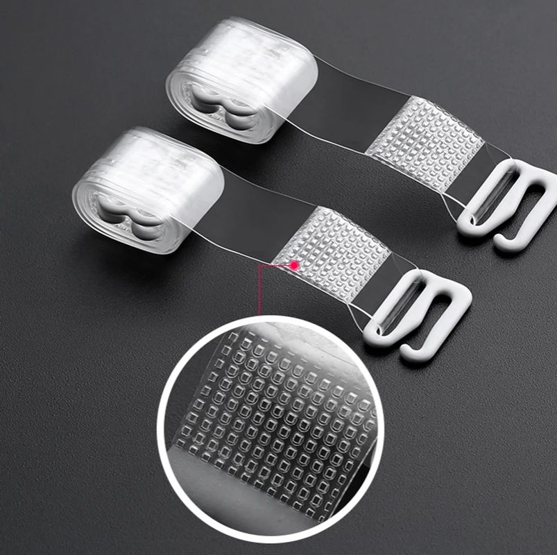 5Pairs Invisible Transparent Bra Straps Invisible Detachable Silicone Women's Elastic Belt Adjustable Non Slip Intimates Shoulder Strap