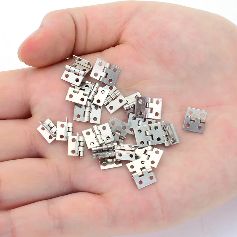20pcs RC Car Metal Mini Door Hinge Simulation Folding for 1/10 RC Crawler Car Traxxas 1/14 Tamiya RC Truck SCANIA 770S VOLVO