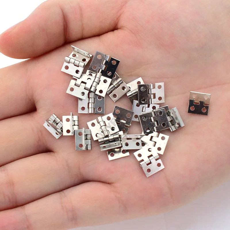 20pcs RC Car Metal Mini Door Hinge Simulation Folding for 1/10 RC Crawler Car Traxxas 1/14 Tamiya RC Truck SCANIA 770S VOLVO
