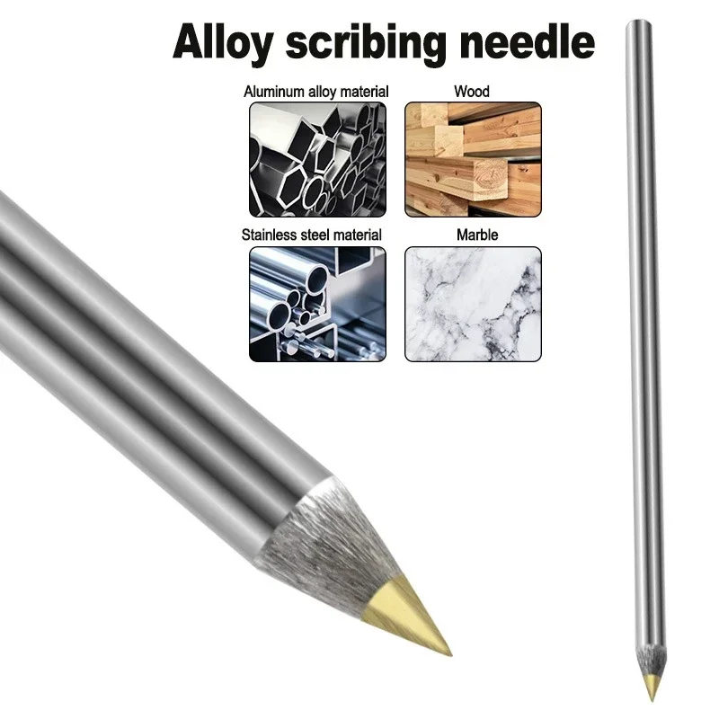 5-10PCS Woodworking Hand Tools Alloy Scribe Pen Carbide Scriber Pen Metal Wood Glass Tile Cutting Marker Pencil Marking Tool
