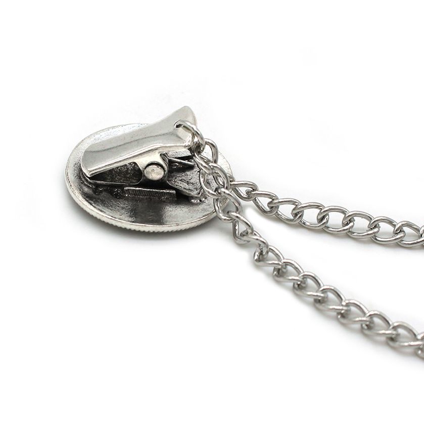 2PCS Suit Brooch, Retro Sweater Collar Clip, Tassel Chain, High-end Banquet Diamond-studded Shirt Collar Chain, Cardigan Clip