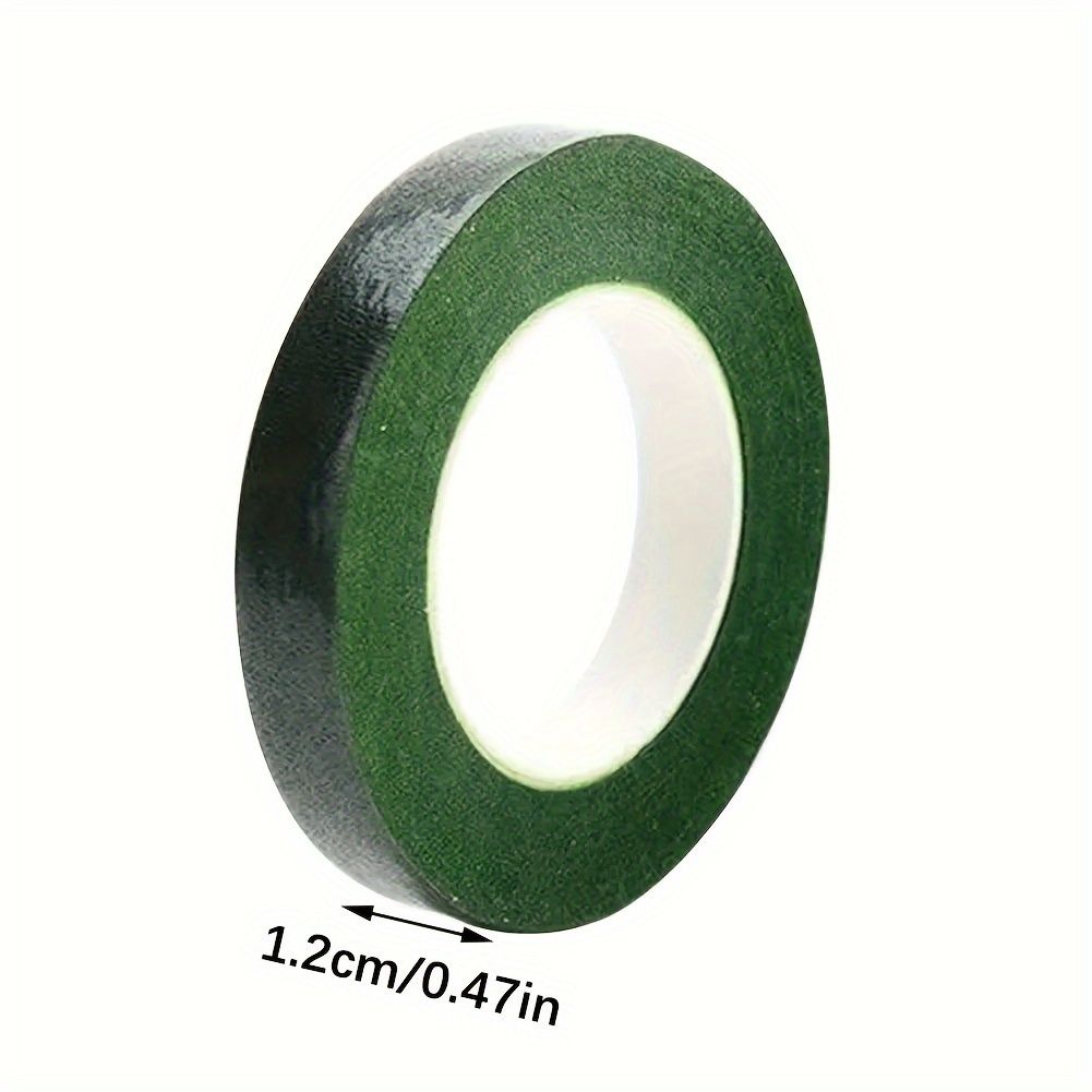 1/3/5pcs 17M  Floral Tape for Bouquet Wrapping, Green Paper Adhesive, for Artificial Flowers and Plant Stems, DIY Crafting and Arranging