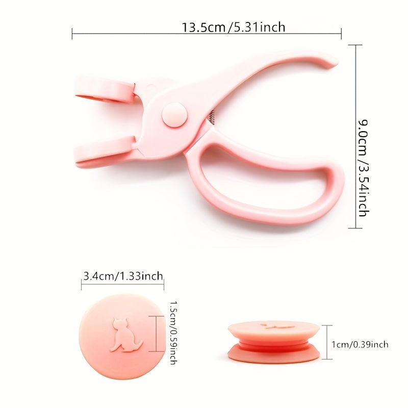 DIY Craft Embossing Tool | Pink Plastic Manual Punch with Floral & Heart Designs | Multi-Color Interchangeable Pads for Scrapbooking and Card Making | Non-Electric, Easy to Use | Ideal for Creative Pr