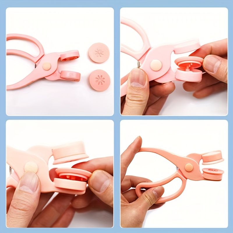 DIY Craft Embossing Tool | Pink Plastic Manual Punch with Floral & Heart Designs | Multi-Color Interchangeable Pads for Scrapbooking and Card Making | Non-Electric, Easy to Use | Ideal for Creative Pr