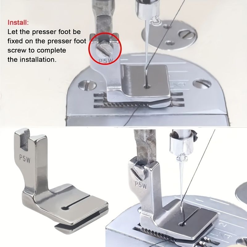 Set of 3 Sewing Machine Specialized Piping And Ruffle Presser Feet - Suitable for Double-Layer Ruffled Edging Accessories, Silver-Gray, Industrial Double-Tube Rolled Hem Presser Foot, Rolled Hem Sewin