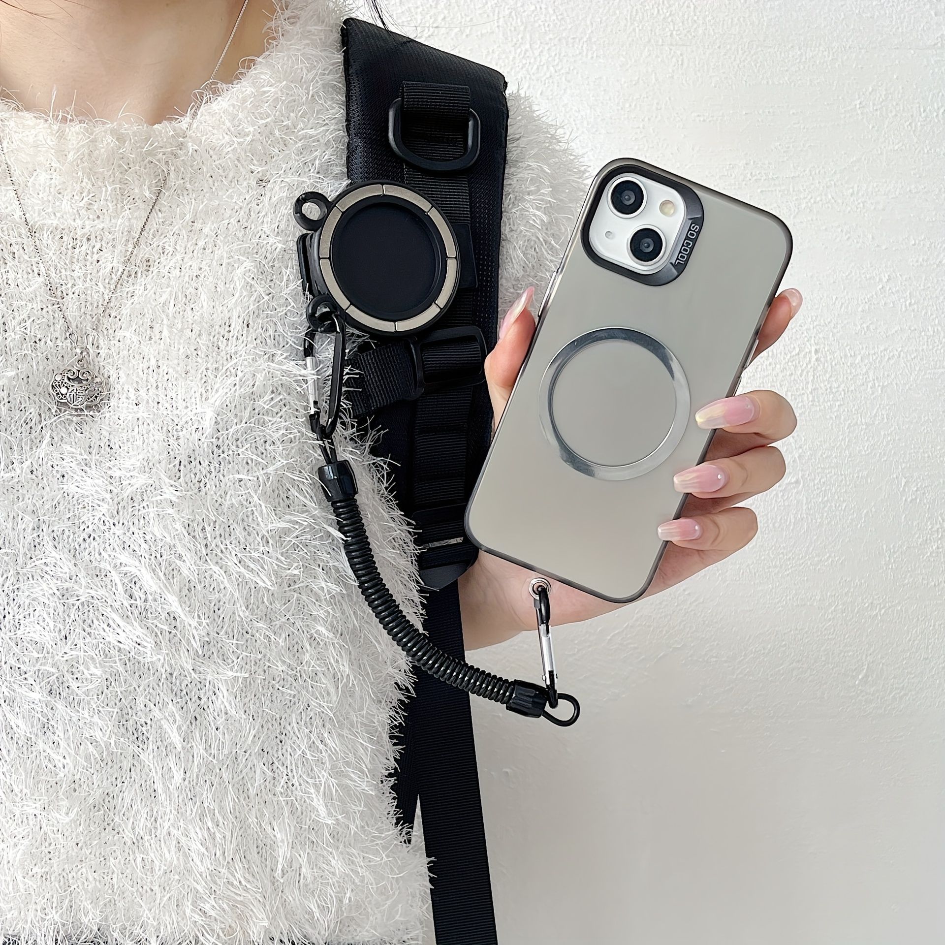 The New Magnetic Clip, Mobile Phone Holder, Belt Storage, Backpack Clip, Anti-dropping, Hands-free, Men's And Women's Models