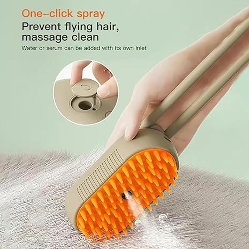 3 in 1 Pet Steam Brush, Cloud Care Cat Brush, Celery Pets Steam Brush, Spritz Defur Comb for Cats, Spitz Defur Comb, Spritz Demur Comb, 2024 Upgrade Steamy Cat Brush