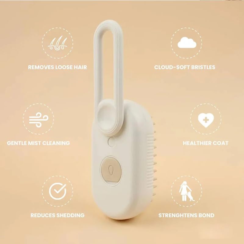 3 in 1 Pet Steam Brush, Cloud Care Cat Brush, Celery Pets Steam Brush, Spritz Defur Comb for Cats, Spitz Defur Comb, Spritz Demur Comb, 2024 Upgrade Steamy Cat Brush