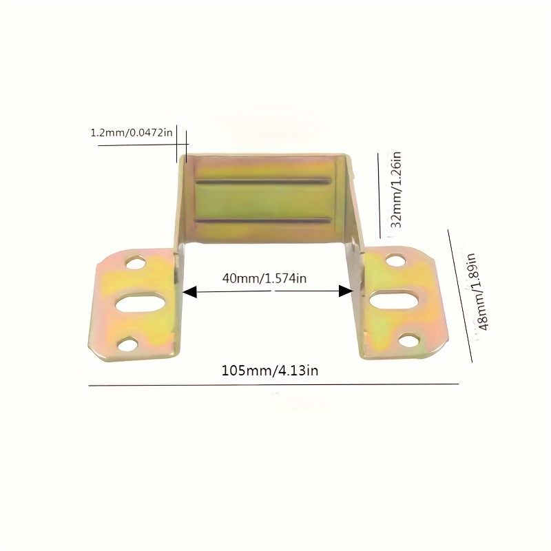 Heavy-Duty Metal Bed Bracket Set with Screws - Easy Install, Strong Corner Support Hooks for Furniture