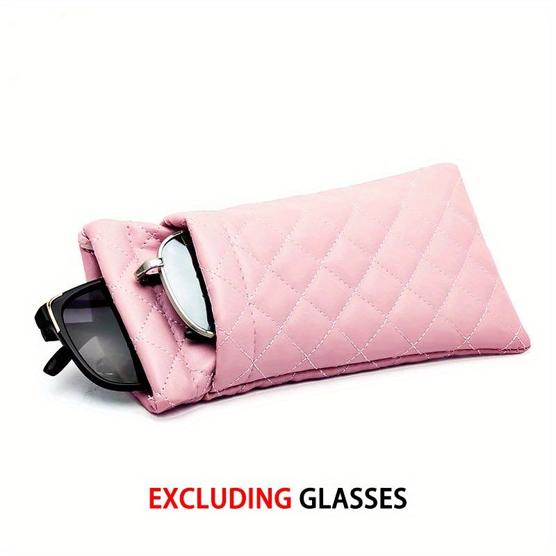 Soft PU Leather Glasses Cases, Portable Fashion Protective Pocket, Chic Organizer for Eyeglasses, Mobile Phone, and Accessories, Glasses Holder Eyewear Pouch, Travel-Friendly, Durable Compact Stylish