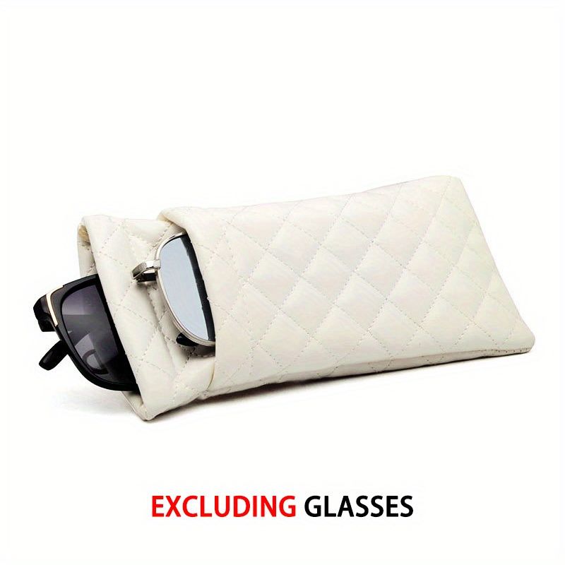 Soft PU Leather Glasses Cases, Portable Fashion Protective Pocket, Chic Organizer for Eyeglasses, Mobile Phone, and Accessories, Glasses Holder Eyewear Pouch, Travel-Friendly, Durable Compact Stylish