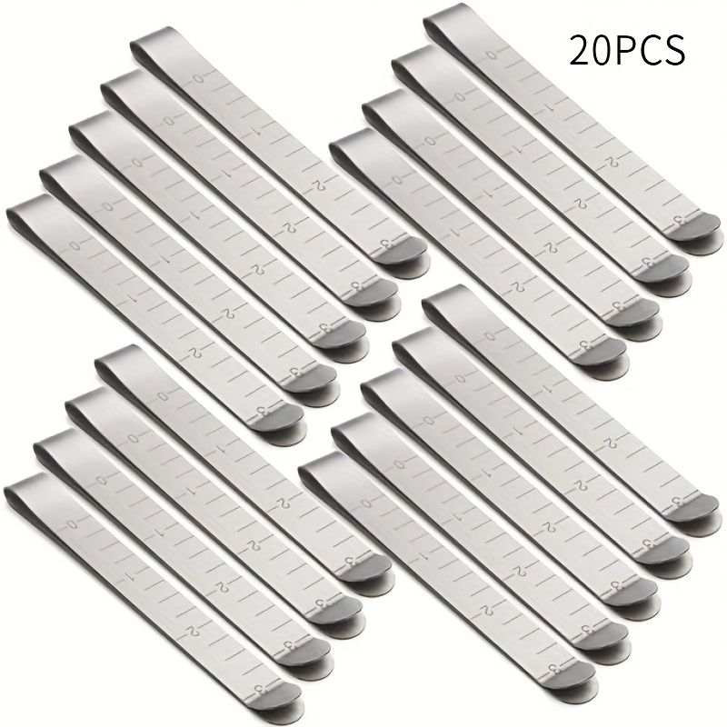 5-10pcs Hemming Clip, Sewing Clip Measuring Ruler Mark Sewing Project Quilting Supplies (3 Inches)