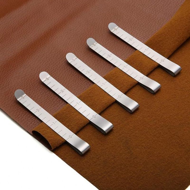 5-10pcs Hemming Clip, Sewing Clip Measuring Ruler Mark Sewing Project Quilting Supplies (3 Inches)