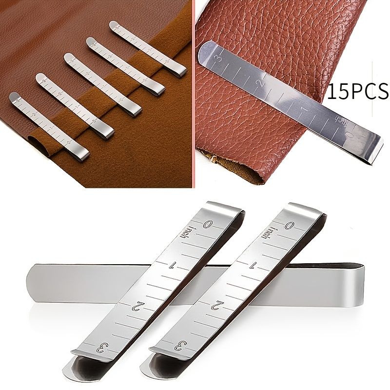 5-10pcs Hemming Clip, Sewing Clip Measuring Ruler Mark Sewing Project Quilting Supplies (3 Inches)