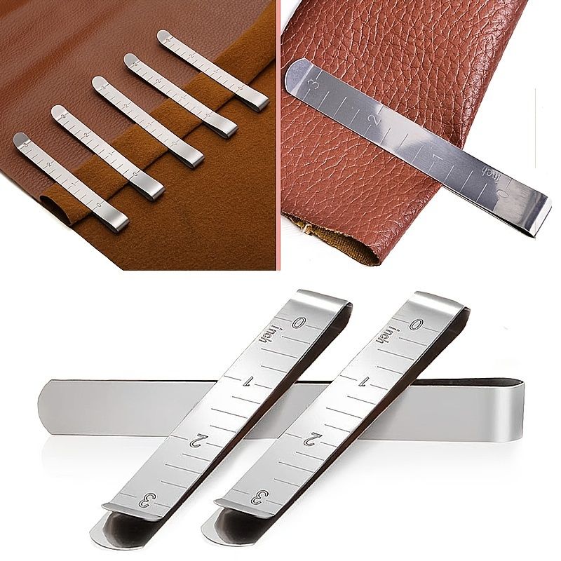 5-10pcs Hemming Clip, Sewing Clip Measuring Ruler Mark Sewing Project Quilting Supplies (3 Inches)