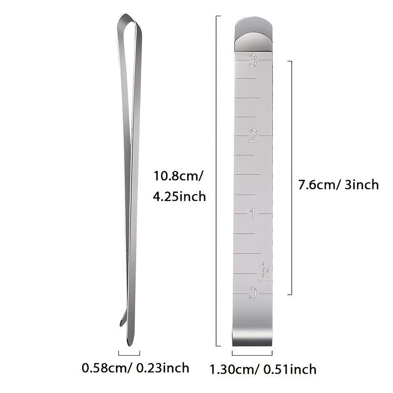 5-10pcs Hemming Clip, Sewing Clip Measuring Ruler Mark Sewing Project Quilting Supplies (3 Inches)