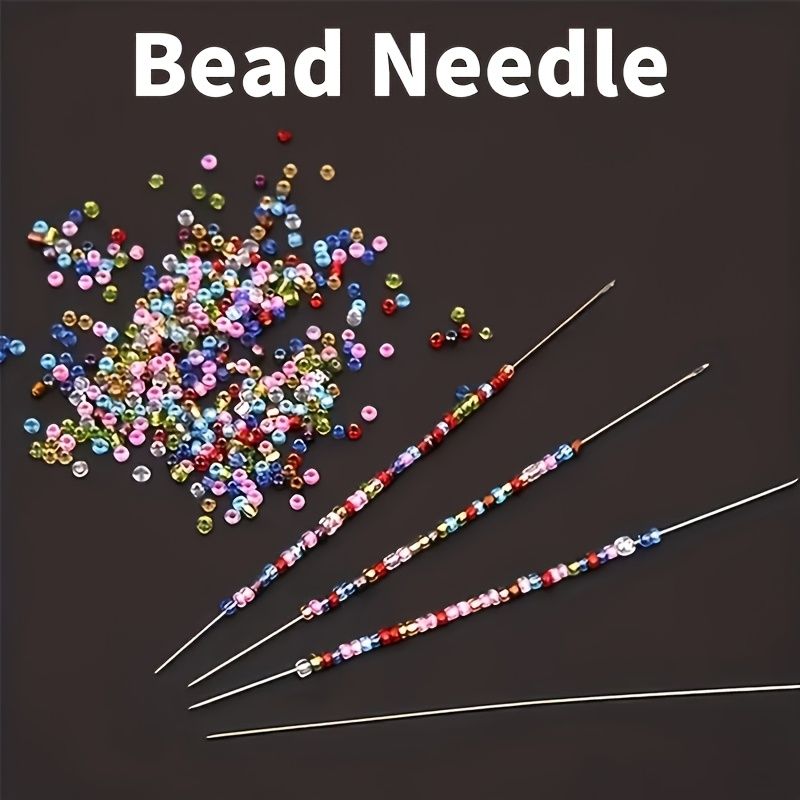 30PCS  Colorful Metal Beading Needles for DIY Bracelets and Necklaces - Durable Handmade Crafting Tools, Beading Supplies|Stylish Needles|Durable Meta