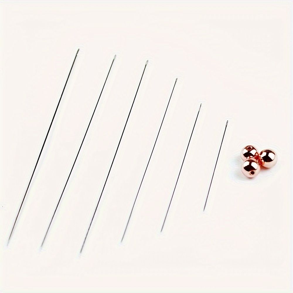 30PCS  Colorful Metal Beading Needles for DIY Bracelets and Necklaces - Durable Handmade Crafting Tools, Beading Supplies|Stylish Needles|Durable Meta