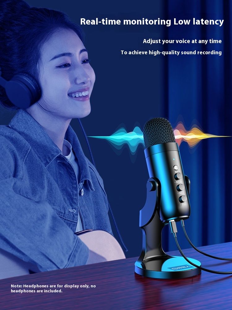 Professional USB Condenser Microphone Studio Recording Mic for PC Computer Gaming Streaming Podcasting Laptop Desktop