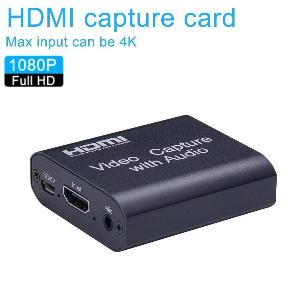 ​​HDMI Video Capture Card, USB 3.0 4K 60fps Pass-Through Capture Device for Game Live Streaming, Recording, TikTok, YouTube on PC​​