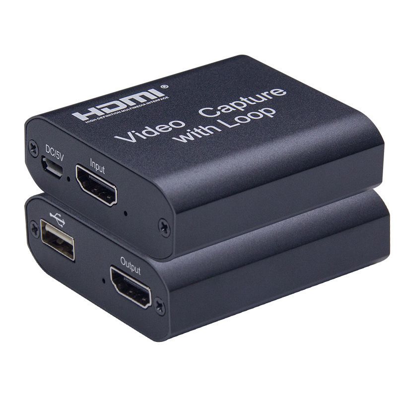​​HDMI Video Capture Card, USB 3.0 4K 60fps Pass-Through Capture Device for Game Live Streaming, Recording, TikTok, YouTube on PC​​
