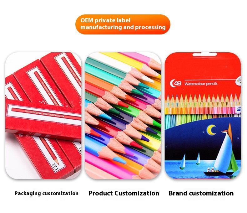 Oil-Based Colored Pencils Set, Art Drawing Supplies for Kids & Students