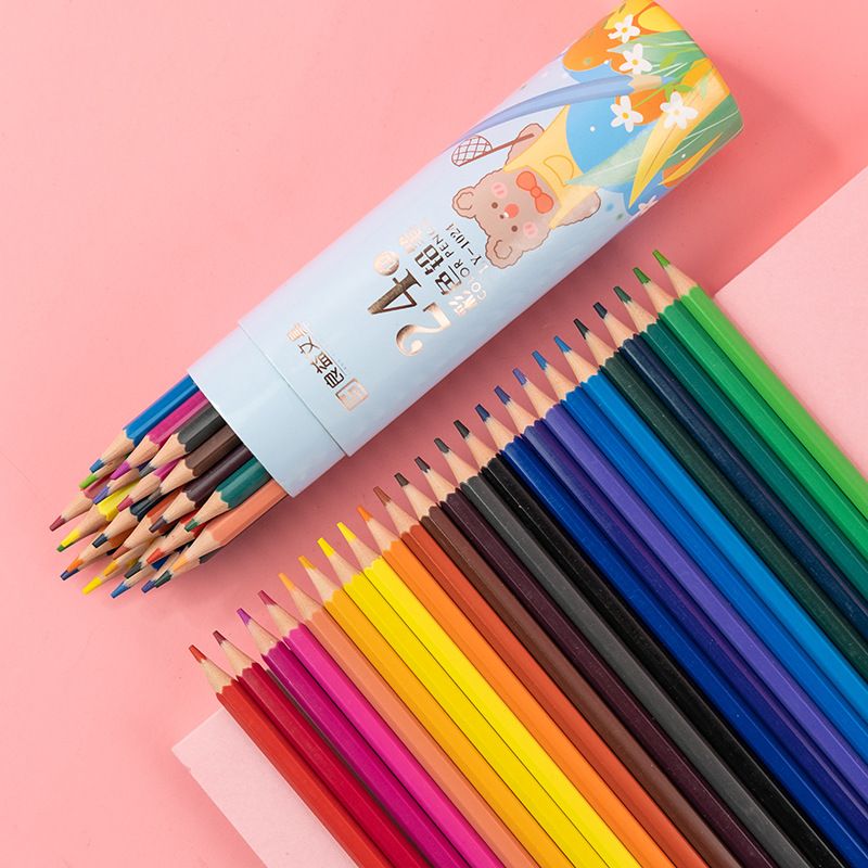 Oil-Based Colored Pencils Set, Art Drawing Supplies for Kids & Students