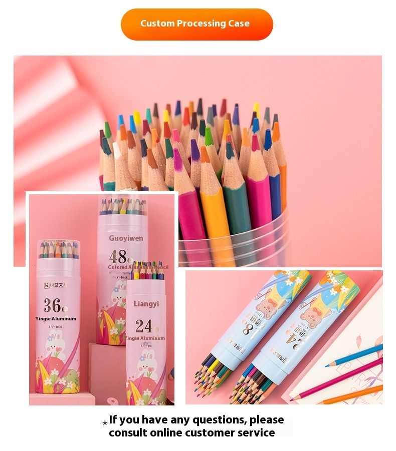 Oil-Based Colored Pencils Set, Art Drawing Supplies for Kids & Students