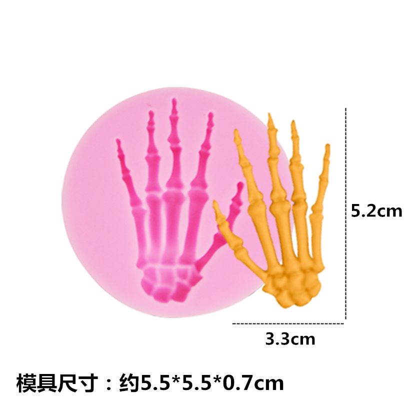 Skeleton Chocolate Cake Silicone Moulding Sugar Upholstery Moulding DIY Baking Tool H1968 Cake Moulding