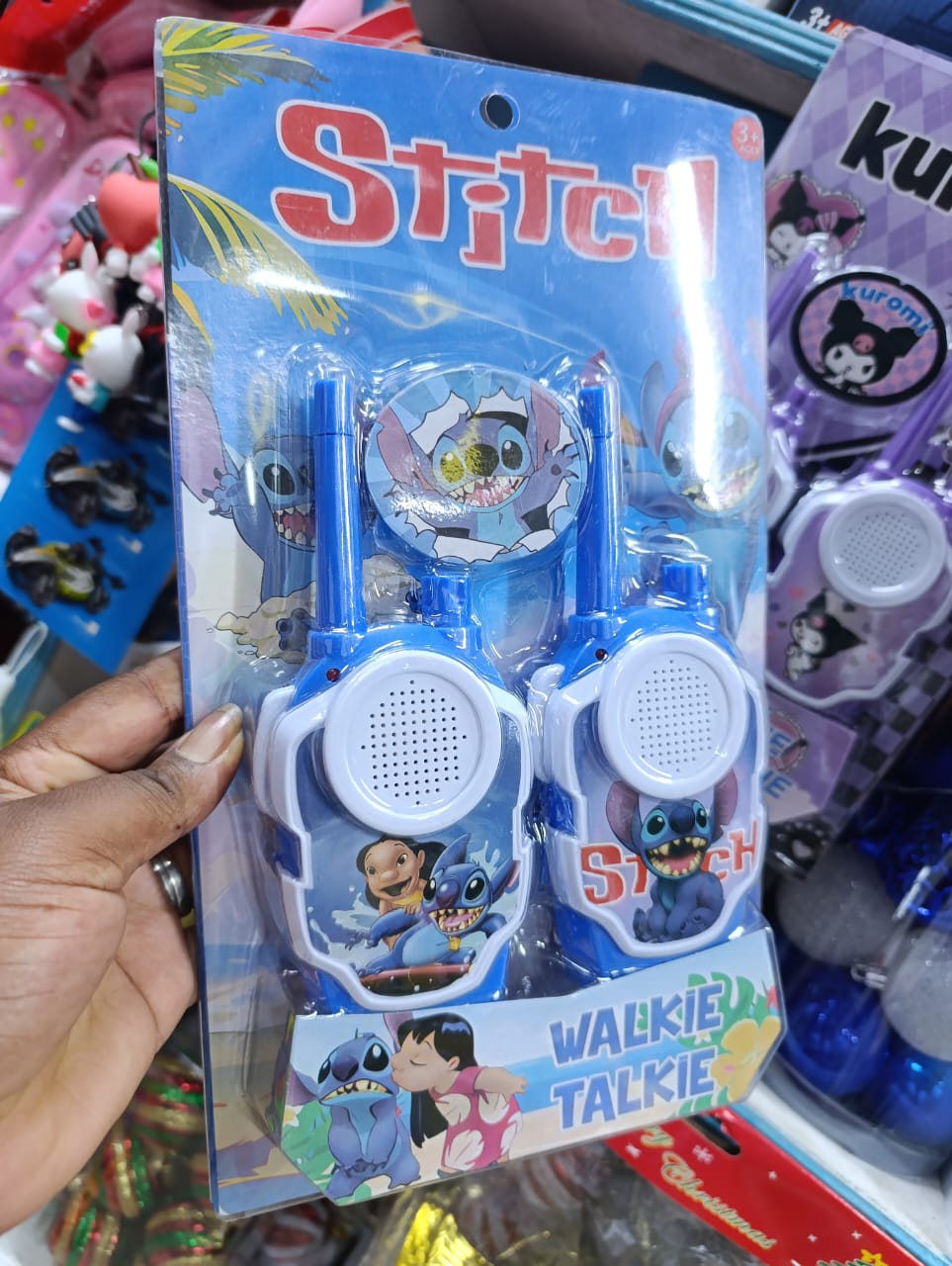 KIDS' 2 PCS BATTERY OPERATED FUN TWO-WAY WALKIE TALKIE - This kids walkie provides 100 meters communication range, Easy to use, kids can talk with each other without changing channels .