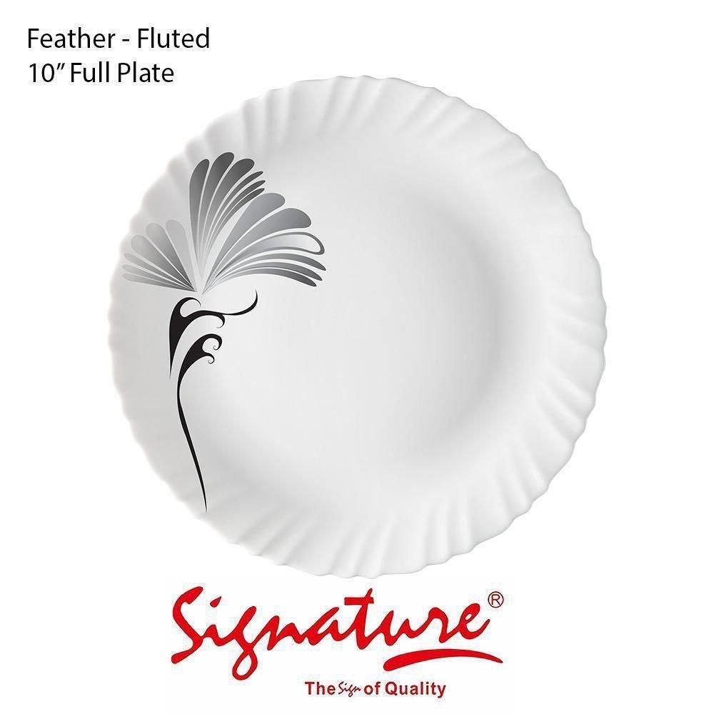6 PCS SET OF SIGNATURE 10 INCHES CERAMIC DINNER PLATE -Crafted with high-quality materials, Durable and elegant, Microwave and dishwasher safe, Easy to clean, Perfect for any occasion .