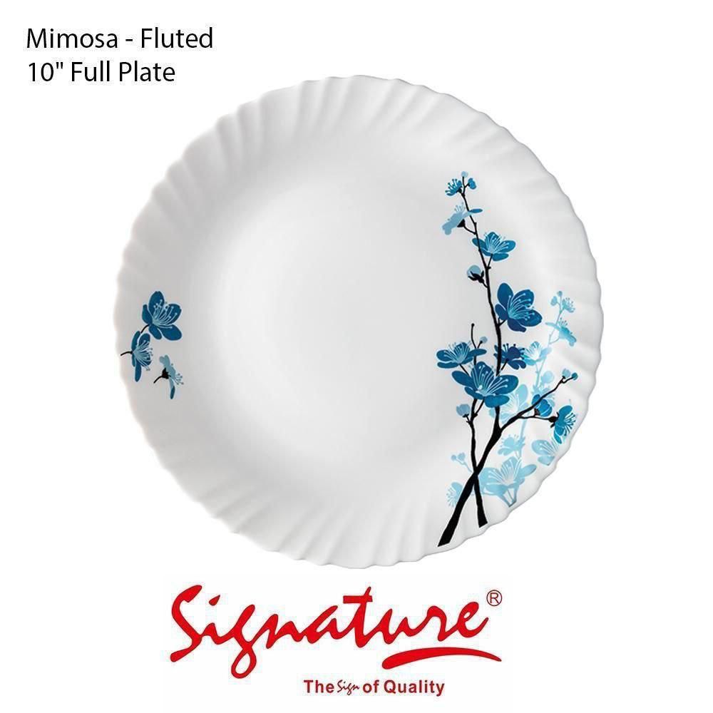 6 PCS SET OF SIGNATURE 10 INCHES CERAMIC DINNER PLATE -Crafted with high-quality materials, Durable and elegant, Microwave and dishwasher safe, Easy to clean, Perfect for any occasion .