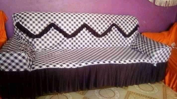 5 SEATER CHECKED SOFA LOOSE COVERS - Reasonable price, Durable and practical, Easy to use, Exquisite Workmanship.
