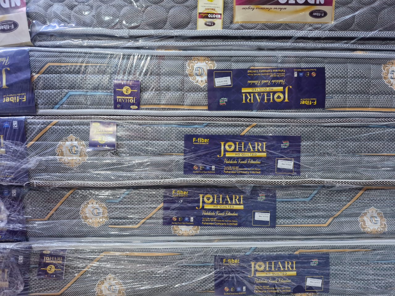 8 Inch Mattress| Johari High Quality  8 Inch Fibre Mattress – Multiple Sizes, 3×6, 3.5×6, 4×6, 4.5×6 and 6×6, Breathable fibre surface for comfortable sleep, Lightweight and easy to place on bed frame