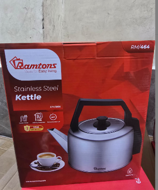 Ramtons 5-Litre Kettle – Boil Fast, Pour Easy, Make tea, coffee, or hot water for the whole family in no time with the Ramtons 5-Litre Kettle. Its large capacity and quick-boil