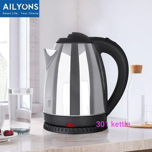 stainless Steel  Electric Kettle Silver & Black   It is an essential electrical appliance you need at home, office, hotels, schools and other public places for you to get hot water at just a push of t