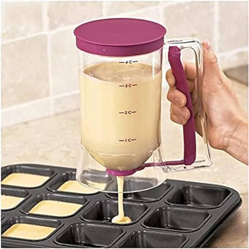 Home Baking Pancake Butter Mixer & DispenserEasy to operate, as long as you gently grip the handle can be smoothly distributed butter
Durable structure, easy to clean;
Can use dishwasher cleaning