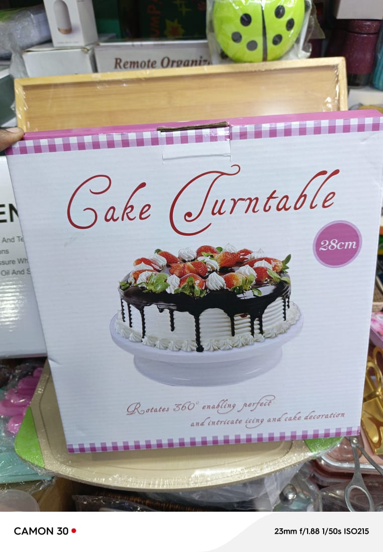 Cake turntable Rotating Cake Turntable Cake Stand, Revolving Cake Stand,Cake Decorating Tools,White Baking Cake Decorating Supplies