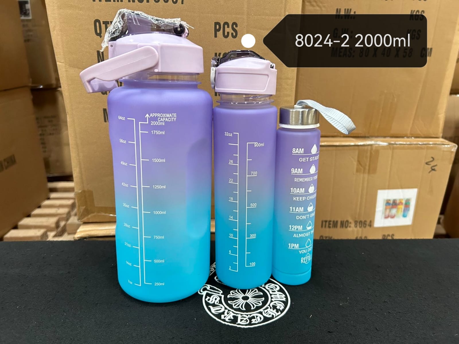 3in1 bottle  Pack of 3 Water Bottles,