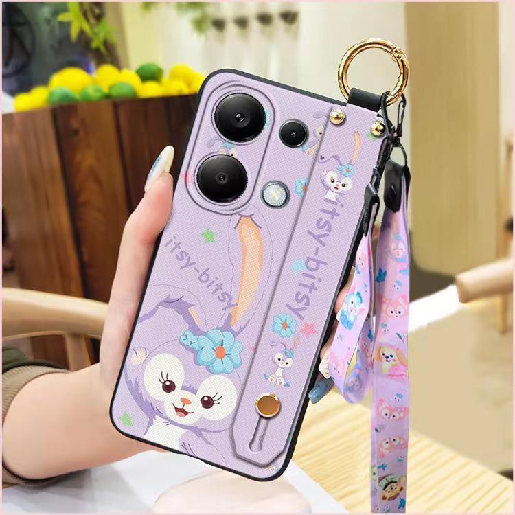 3D Cool Fashion Trendy Wristband Phone Case For Xiaomi Redmi Note 13 Pro -4G/POCO M6 Pro -4G, Hand Strap Soft Holder Cover & Lanyard