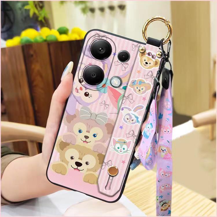 3D Cool Fashion Trendy Wristband Phone Case For Xiaomi Redmi Note 13 Pro -4G/POCO M6 Pro -4G, Hand Strap Soft Holder Cover & Lanyard