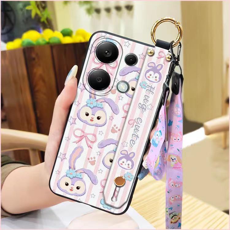 3D Cool Fashion Trendy Wristband Phone Case For Xiaomi Redmi Note 13 Pro -4G/POCO M6 Pro -4G, Hand Strap Soft Holder Cover & Lanyard