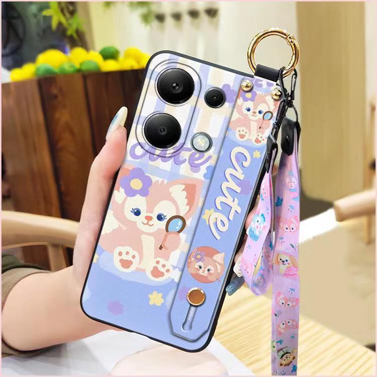 3D Cool Fashion Trendy Wristband Phone Case For Xiaomi Redmi Note 13 Pro -4G/POCO M6 Pro -4G, Hand Strap Soft Holder Cover & Lanyard