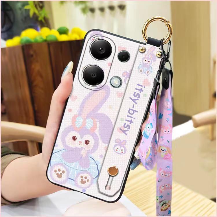 3D Cool Fashion Trendy Wristband Phone Case For Xiaomi Redmi Note 13 Pro -4G/POCO M6 Pro -4G, Hand Strap Soft Holder Cover & Lanyard