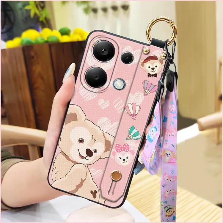 3D Cool Fashion Trendy Wristband Phone Case For Xiaomi Redmi Note 13 Pro -4G/POCO M6 Pro -4G, Hand Strap Soft Holder Cover & Lanyard