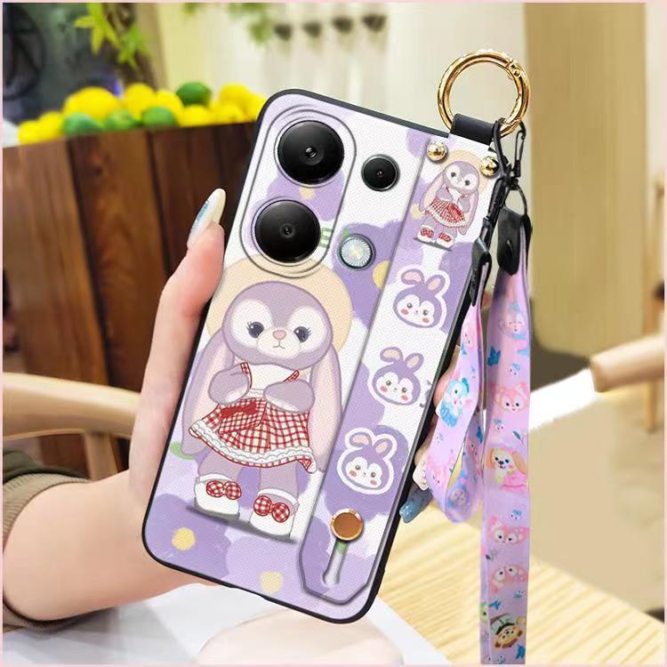 3D Cool Fashion Trendy Wristband Phone Case For Xiaomi Redmi Note 13 Pro -4G/POCO M6 Pro -4G, Hand Strap Soft Holder Cover & Lanyard