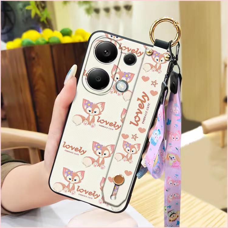 3D Cool Fashion Trendy Wristband Phone Case For Xiaomi Redmi Note 13 Pro -4G/POCO M6 Pro -4G, Hand Strap Soft Holder Cover & Lanyard