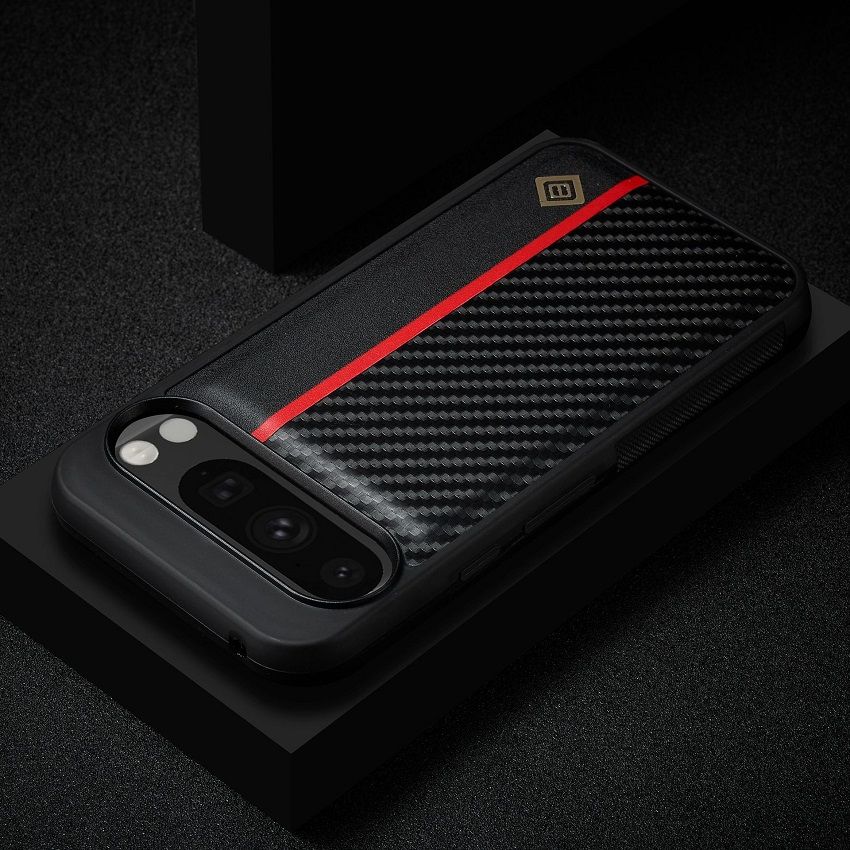 Carbon Fibre PU Leather Business Phone Case For Google Pixel 9 Pro XL 8 7 Pro 8a 7a Scratch-Resistant Non-Slip Protective Cover